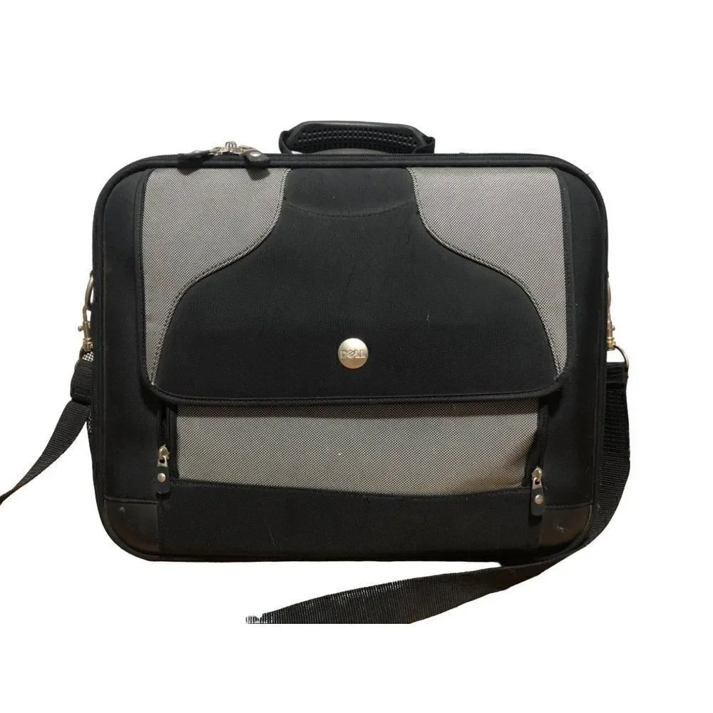 Dell Hardshell Computer Laptop Brief Case Carry On Shoulder Organizer Bag